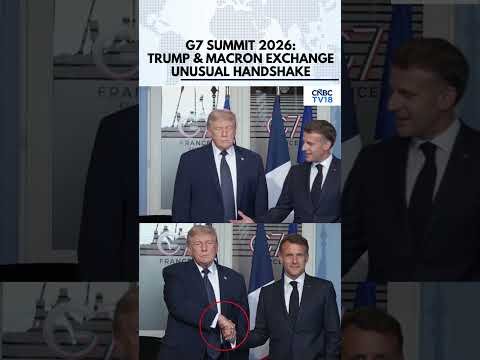 G7 Moment | Donald Trump And Emmanuel Macron’s Awkward Handshake Goes Viral At G7 Summit | N18G
