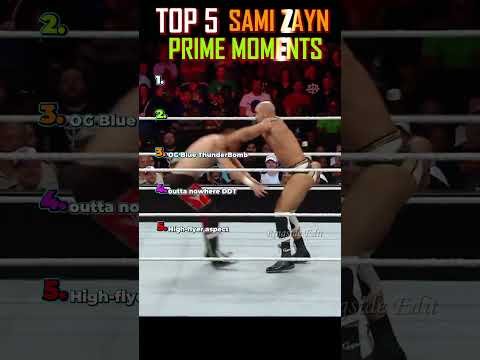 😨😱Ranking Sami Zayn Prime Moments #wwe #wwefan #wrestling #wwe2k22 #wrestlemania #ajlee #aew