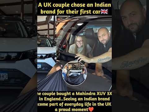 Mahindra XUV 3XO Makes Waves in UK as Indian Couple Chooses It as Their First Car! 🇮🇳🇬🇧 #shorts