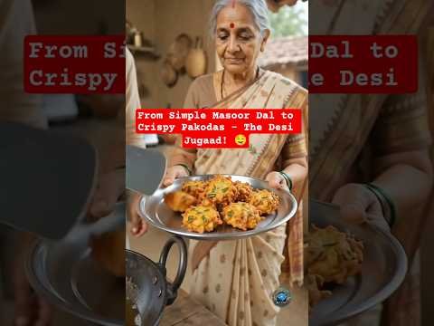 From Simple Masoor Dal to Crispy Pakodas – The Desi Jugaad! 🤤🔥 | #shorts #pakode
