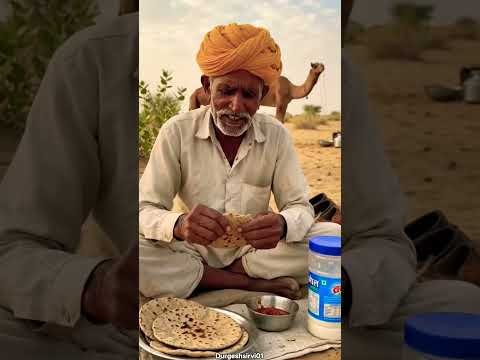 देसी खाना 😍#dadaji #desikhana #food #desi #rajasthan #gaon #shorts #village #video #yt #viral #reels