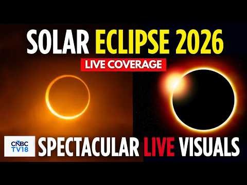 Solar Eclipse LIVE Coverage Across The World | Iceland Spain Solar Eclipse | NASA Eclipse Live |N18G