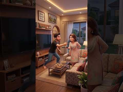 Remote Ke Liye Hui Husband Wife Ki Ladai 😂❤️ | Desi Couple Comedy” #relationshipdrama