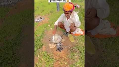 खेत में दूध ओर सेवा की मैगी 🌝#desi #villagelife #rajastaan #viral #sort