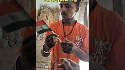 Flag color 🇮🇳😆 #comedy #comedyshorts #shortsfeed #funny ##desi #gaon comedy