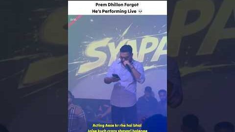 Prem Dhillon Forgot He’s Performing Live ft. GD UP |#shorts #premdhillon #newpunjabisong