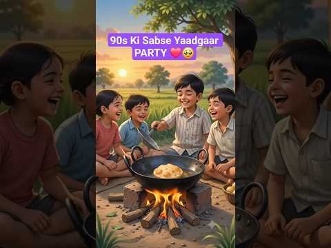 90s Me Bachchon Ki Desi Party 🍲 | Ye Yaadein Aaj Bhi Dil Ko Chhoo Jaati Hain| #shorts