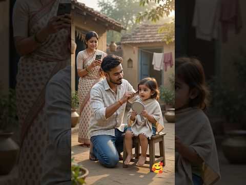 “Pehla Haircut! ✂️❤️ | Ek Chhoti Si Yaadgaar Shuruaat” #desi #family
