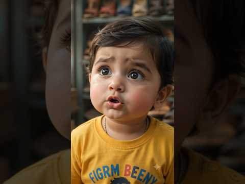 “मम्मी की चप्पल कहाँ से आती है?” 😂👶 | Desi Baby Comedy #Shorts