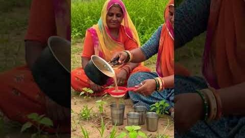 खेत की देसी चाय 😍#chai #desi #gaon #shorts #food #rajasthan #trending #viral #village #ytshorts #yt