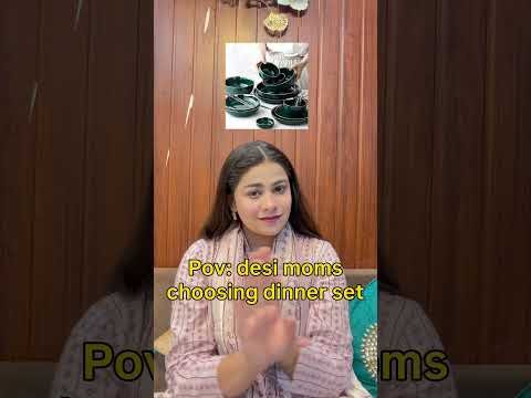 Desi mom choosing Dinner set#bhopal #love #viral #funny #comedy #desi #desimom #desicomedy #shorts