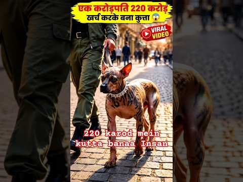 एक करोड़पति 220 करोड़ खर्च करकेबना कुत्ता #viralvideo #viral #video #viralvideos
