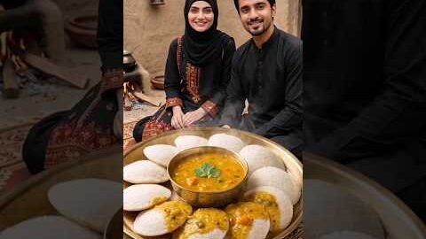 Desi Style Soft Idli & Sambar Recipe By Hira #shorts #food #desifood