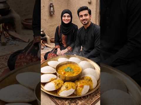 Desi Style Soft Idli & Sambar Recipe By Hira #shorts #food #desifood