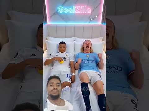mbappe Shares Balloon With Crying haaland?#haaland #funny #mbappe #soccer #uk