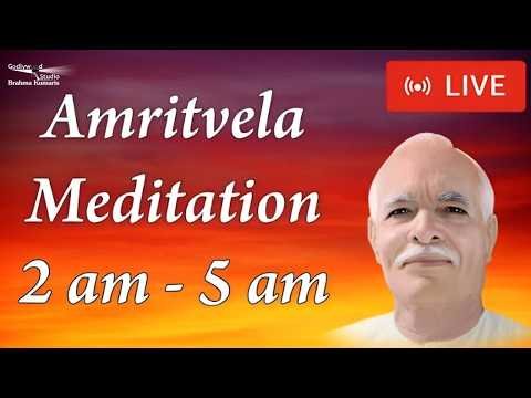 LIVE 🔴  शक्तिशाली अमृतवेला योग – मधुबन से सीधा प्रसारण | Amritvela Powerful Meditation Songs | MGWS