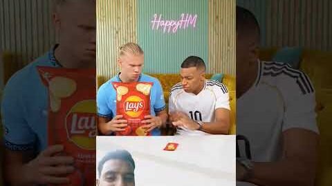 The Tiny Chip Bag Never Stops Pouring… Mbappé Got Robbed #shorts #mbappe#haaland #football