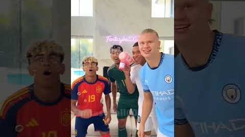 Haaland ATE the Bubble Wand?! Mbappé’s Secret Trick Exposed #shorts #football #mbappe #shorts#india