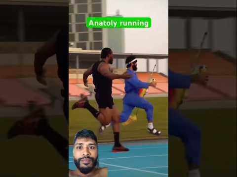 ANATOLY running.#powerlifter#gymprank #anatoly #gym #challenge #viral #shorts