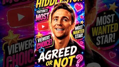 Is Tom Hiddleston the most popular star among YouTube viewers⁉️#tom #usa #uk #shorts #views #youtube