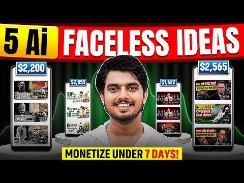 5 Trending AI Faceless YouTube Channel Ideas 2026 🚀 | High RPM Niches + Easy Monetization