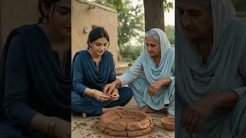 Ayesha Ki Nayi Desi Tandori Tayyar | Mitti Se Banayi Ayesha Ne Desi Tandori #Village #Short