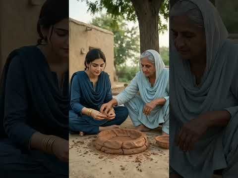 Ayesha Ki Nayi Desi Tandori Tayyar | Mitti Se Banayi Ayesha Ne Desi Tandori #Village #Short