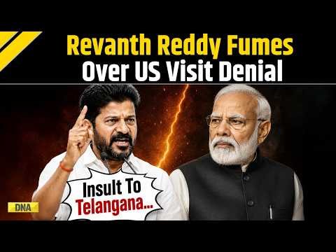 Telangana News: ‘Insult To 4 Cr People…’; CM Revanth Reddy Attacks Centre Over US Visit Denial