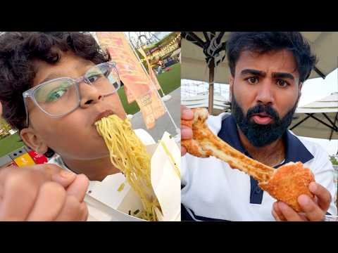 Trying japanese food in japan