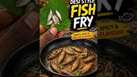 🔥 Tiny Fish BIG Desi Dhamaka 🐟💥 | Desi Style Fish Fry 🤤🔥