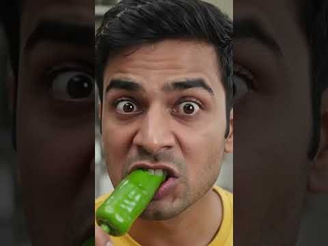 Delhi ka mirch kha liya #desi 🤣🤣🤣