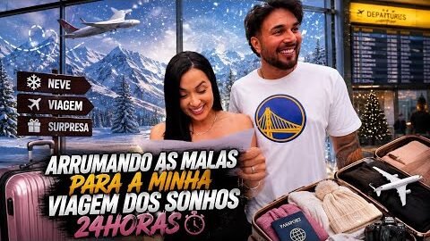 ARRUMANDO AS MALAS PARA A MINHA VIAGEM DOS SONHOS *24HORAS*