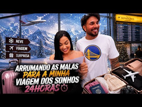 ARRUMANDO AS MALAS PARA A MINHA VIAGEM DOS SONHOS *24HORAS*
