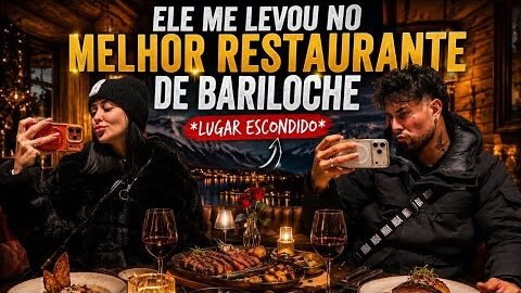 ELE ME LEVOU NO MELHOR RESTAURANTE DE BARILOCHE !! *LUGAR ESCONDIDO*