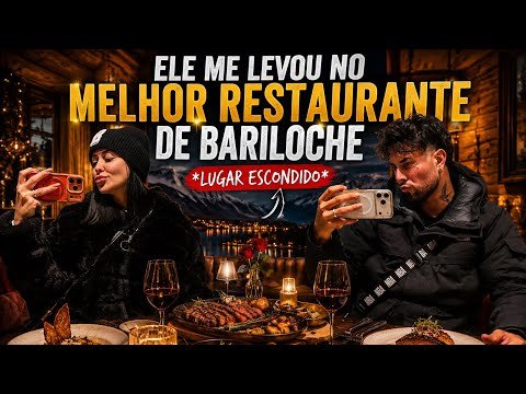 ELE ME LEVOU NO MELHOR RESTAURANTE DE BARILOCHE !! *LUGAR ESCONDIDO*