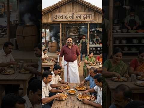 Dal Baati Recipe at Ustad Ji Ka Dhaba 😂🔥 | Desi Dal Baati Churma | Indian Village Cooking #shorts