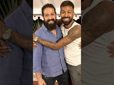 Rocking Star Yash With Indian Cricketer’s 🔥🏏🎬 #shorts #viral #kannada #sandalwood #yash #rockybhai