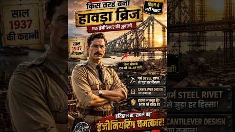 बिना एक भी Pillar के बना था ये विशाल पुल! 😱 Desi Unfiltered #howrahbridge