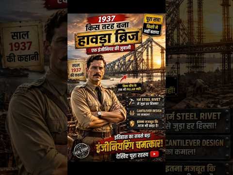 बिना एक भी Pillar के बना था ये विशाल पुल! 😱 Desi Unfiltered #howrahbridge