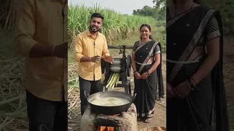 #desi jugadu machine se# ganne ke Ras se bheli banana# #viral video #aishorts