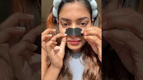 Tried The Viral Furr Charcoal Nose strips for the first time #skincare #viralvideo #shorts #fyp