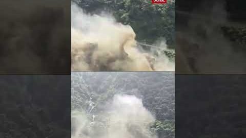 Exact Moment When Terrifying Flash Floods Hit Rasuwa, Nepal