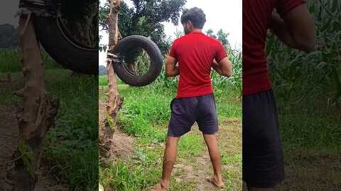 Tire Workout 🔥 Desi Strength Training देसी ताकत का असली टेस्ट 👊