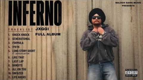 INFERNO (Full Album) | JXGGI | Sickboi | Latest Punjabi Song 2026 | Baloch Gang Music