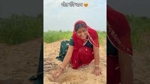खेत में चाय 😍 #chai #khet #desi #life #villagelife #sukoon #rajasthan #shorts #youtubeshorts #reel