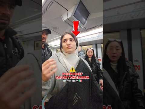 🔴 Viral Pickpocket Caught on Camera Targeting Asian Tourist in Rome – Must Watch & Stay Safe! #Viral