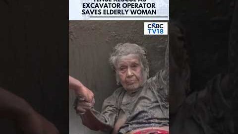 WATCH: Dramatic Nepal Flash Flood Rescue | Excavator Operator Saves Elderly Nepali Woman | N18G