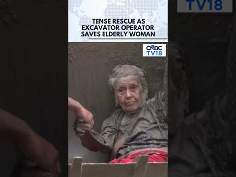 WATCH: Dramatic Nepal Flash Flood Rescue | Excavator Operator Saves Elderly Nepali Woman | N18G
