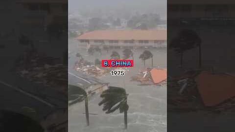 Top 10 Most Dangerous Cyclone In The World History ☠️ || #shorts #viral #top10