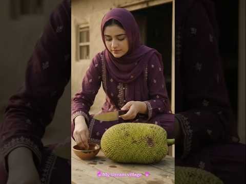 खेत से तोड़ा ताज़ा कटहल 🌿 | Desi Village Style Cooking ASMR | Ali & Fatima